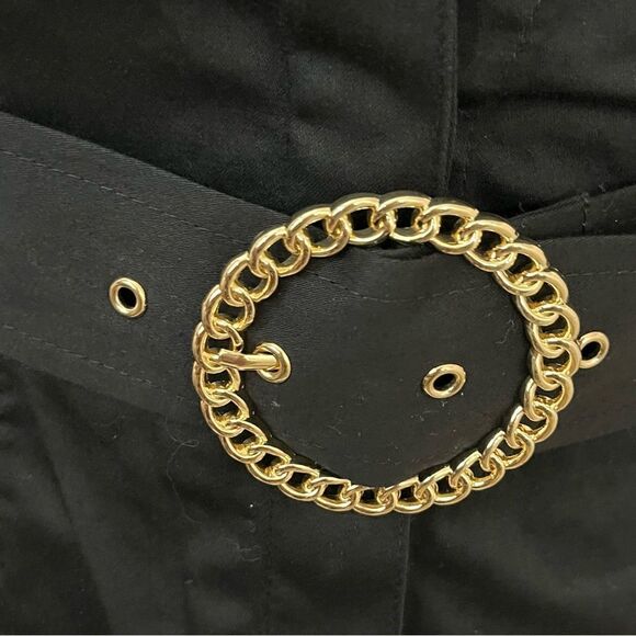 River Island Prairie/ Punk/ Rockabilly Black Cotton Dress 2 - Picture 6 of 16